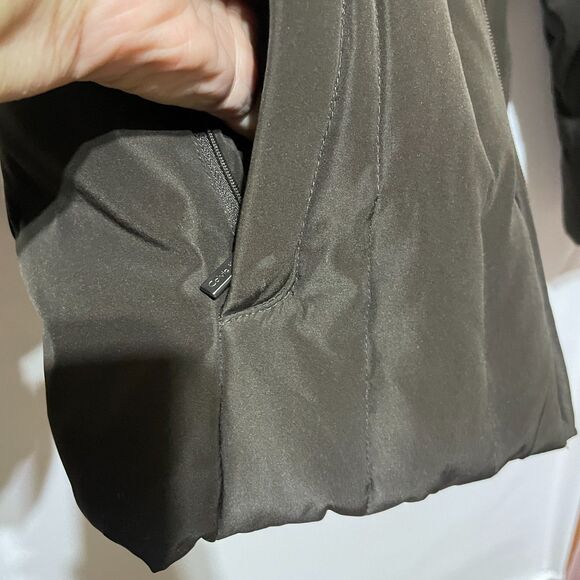 Calvin Klein Puffer Jacket Duck Down Waterfowl Feathers Brown Small - Picture 5 of 11